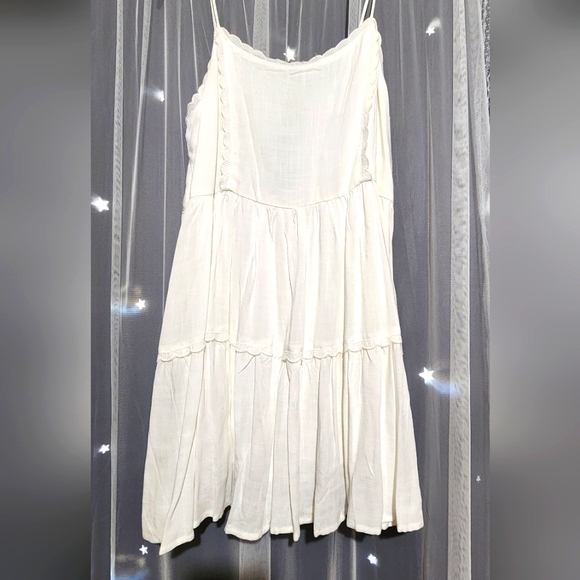 White Mid Summer Dress - Picture 1 of 4